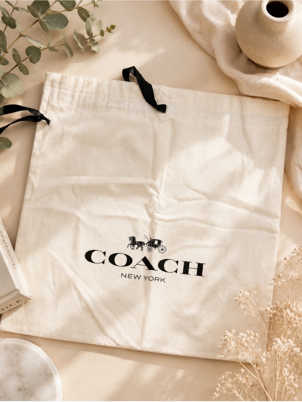 Coach dust bag 16 x 13